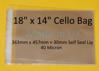 18 x 14 Cello Bag - 457mmx356mm