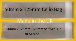 50mm X 125mm Cello Bags