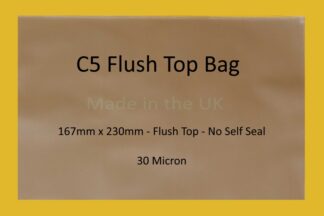 C5 Flush Top Cello Bag