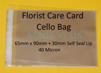 Florist Care Cards 65mm x 90mm