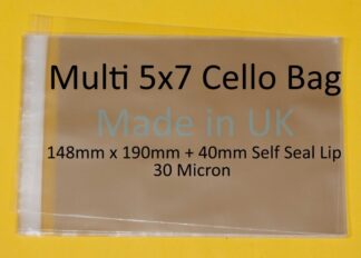 Multi 5x7 Cello Bags