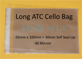 Long ATC Cello Bag- 65mm x 100mm